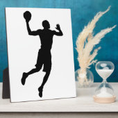 Pop Art Basketball Player Silhouette Fotoplaat (Zijkant)