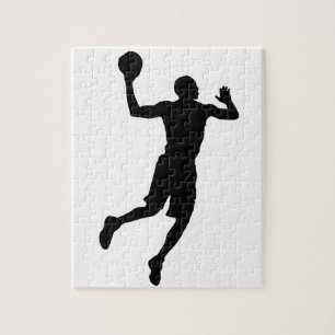 Pop Art Basketball Player Silhouette Legpuzzel