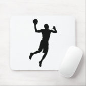 Pop Art Basketball Player Silhouette Muismat (Met muis)