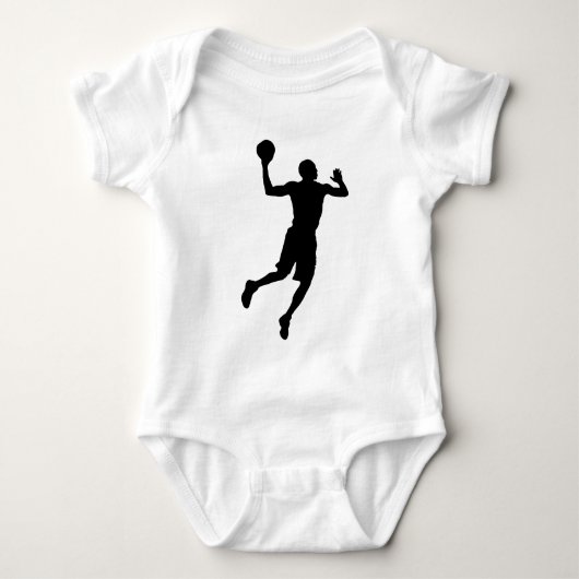 Pop Art Basketball Player Silhouette Romper (Voorkant)