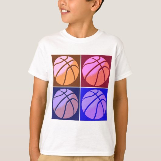 Pop Art Basketball T-shirt (Voorkant)