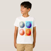 Pop Art Basketball T-shirt (Voorkant volledig)