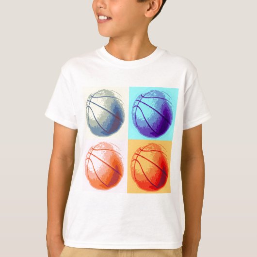 Pop Art Basketball T-shirt (Voorkant)