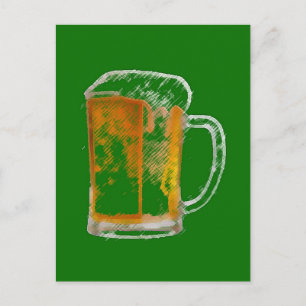 Pop Art Beer Mok Briefkaart