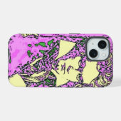 Pop-art Beethoven iPhone 15 Hoesje (Achterkant horizontaal)