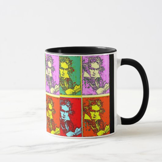Pop Art Beethoven Mok (Rechts)