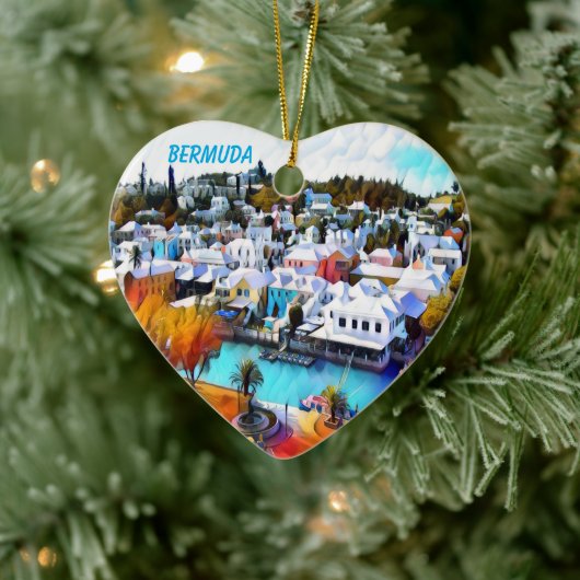 Pop Art Bermuda Keramisch Ornament (Boom)