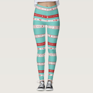 Pop Art BESTE MOEDER Streep - Krachtige Retro Lief Leggings