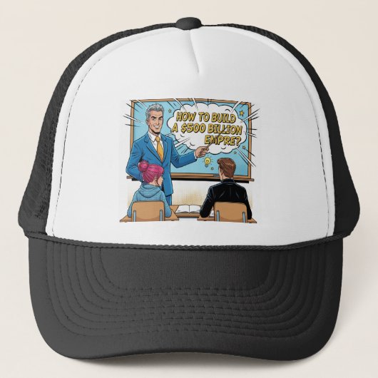 Pop Art Billion-Dollar Empire Builder Hat Trucker Pet (Voorkant)