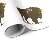 Pop Art Bison Buffalo Cadeaupapier (Rol Hoek)