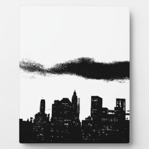 Pop Art Black White New York City Fotoplaat