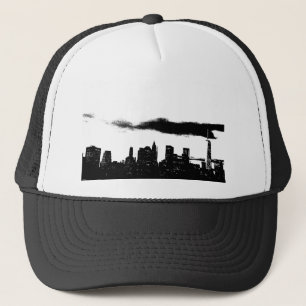 Pop Art Black White New York City Trucker Pet