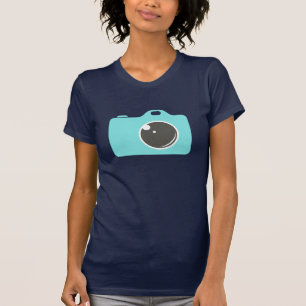 Pop Art Blue Camera T-shirt