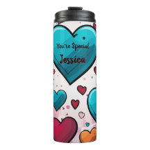 Pop Art Blue Red Hearts All-Over-Print Sokken