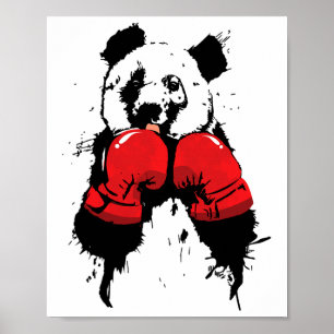 Pop Art Boksen Panda Beer Bokser Poster