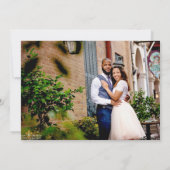 Pop Art Bride & Groom Save The Date (Achterkant)