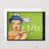 Pop Art Briefkaart (Voorkant / Achterkant)