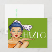 Pop Art Briefkaart (Voorkant / Achterkant)