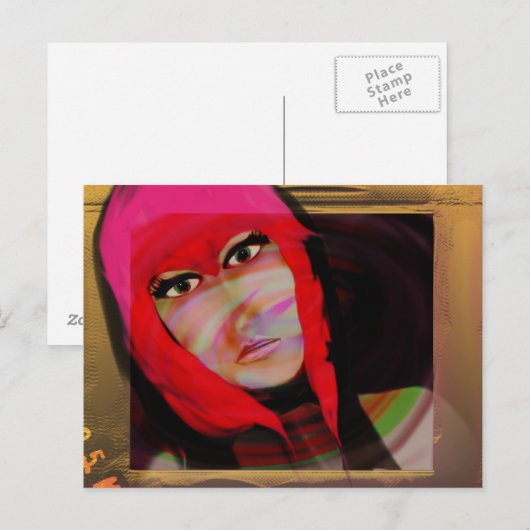 Pop Art Briefkaart (Voorkant / Achterkant)