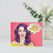 Pop Art Briefkaart (Staand voorkant)