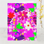 Pop Art Bright Flowers Kaart (Gele Bloem)
