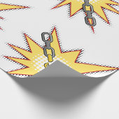 Pop Art Broken Chain Explosion Bold Comic Style Cadeaupapier