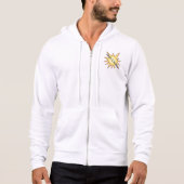 Pop Art Broken Chain Explosion Bold Comic Style Hoodie (Voorkant)