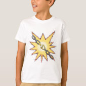 Pop Art Broken Chain Explosion Bold Comic Style T-shirt (Voorkant)