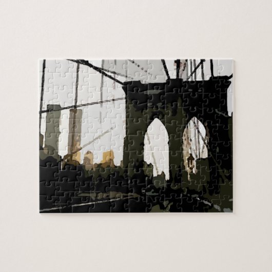 Pop Art Brooklyn Bridge Legpuzzel (Horizontaal)