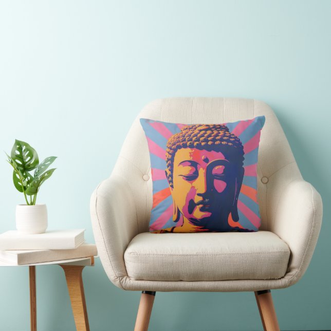 Pop Art Buddha Kussen (Stoel)