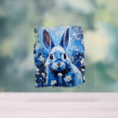 Pop Art Bunny coloré Lapin bleu lapin (Neutre)