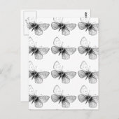 Pop Art Butterfly Briefkaart (Voorkant / Achterkant)