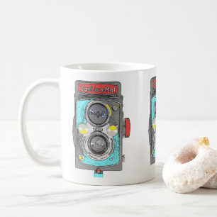 Pop Art camera. Koffiemok