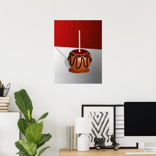 Pop Art Caramel Apple Poster (Thuiskantoor)