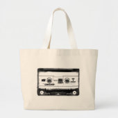 Pop Art Cassette Grote Tote Bag (Voorkant)