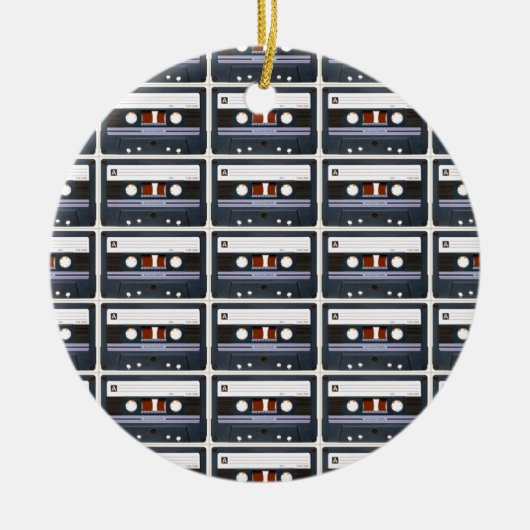 Pop Art Cassette Keramisch Ornament (Voorkant)