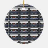 Pop Art Cassette Keramisch Ornament (Achterkant)