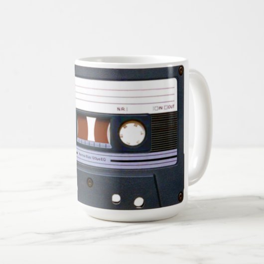 Pop Art Cassette Koffiemok (Voorkant rechts)