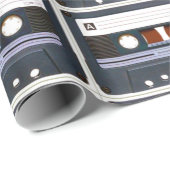 Pop Art Cassette Retro Cadeaupapier (Rol Hoek)