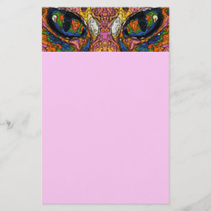 Pop Art Cat Eyes Stationery Briefpapier