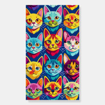 Pop Art Cat poster voor kattenliefhebbers of kinde