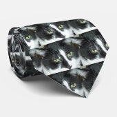 Pop Art Cat Stropdas (Opgerold)