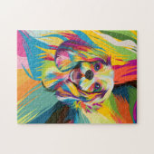 Pop art Cavalier King Charles Spaniel Puzzle (Horizontal)