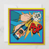 Pop Art Celebration op uitnodiging van het jaar (Voorkant)