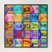 Pop Art Célèbre Artistes Puzzle (Horizontal)