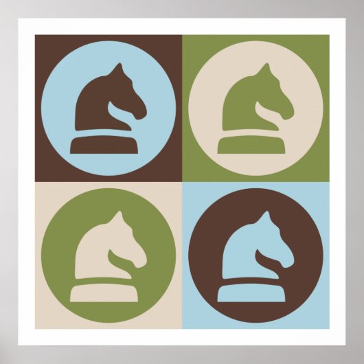 Pop Art Chess Poster (Voorkant)