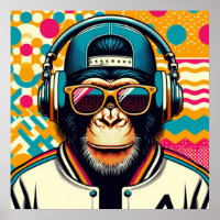 POP-ART CHIMPANSEE