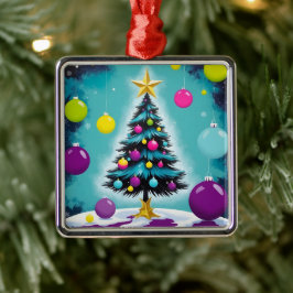 Pop Art Christmas Snoep als gekleurde Ornamenten