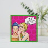 Pop Art Cinties Fun Invitation (Debout devant)