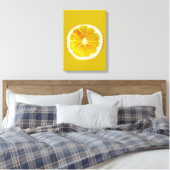Pop art citrus citrus citroengeel canvas afdruk (Insitu (Slaapkamer))